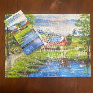 500 Piece Puzzle Master Pieces Simple Times “Children’s Regatta”